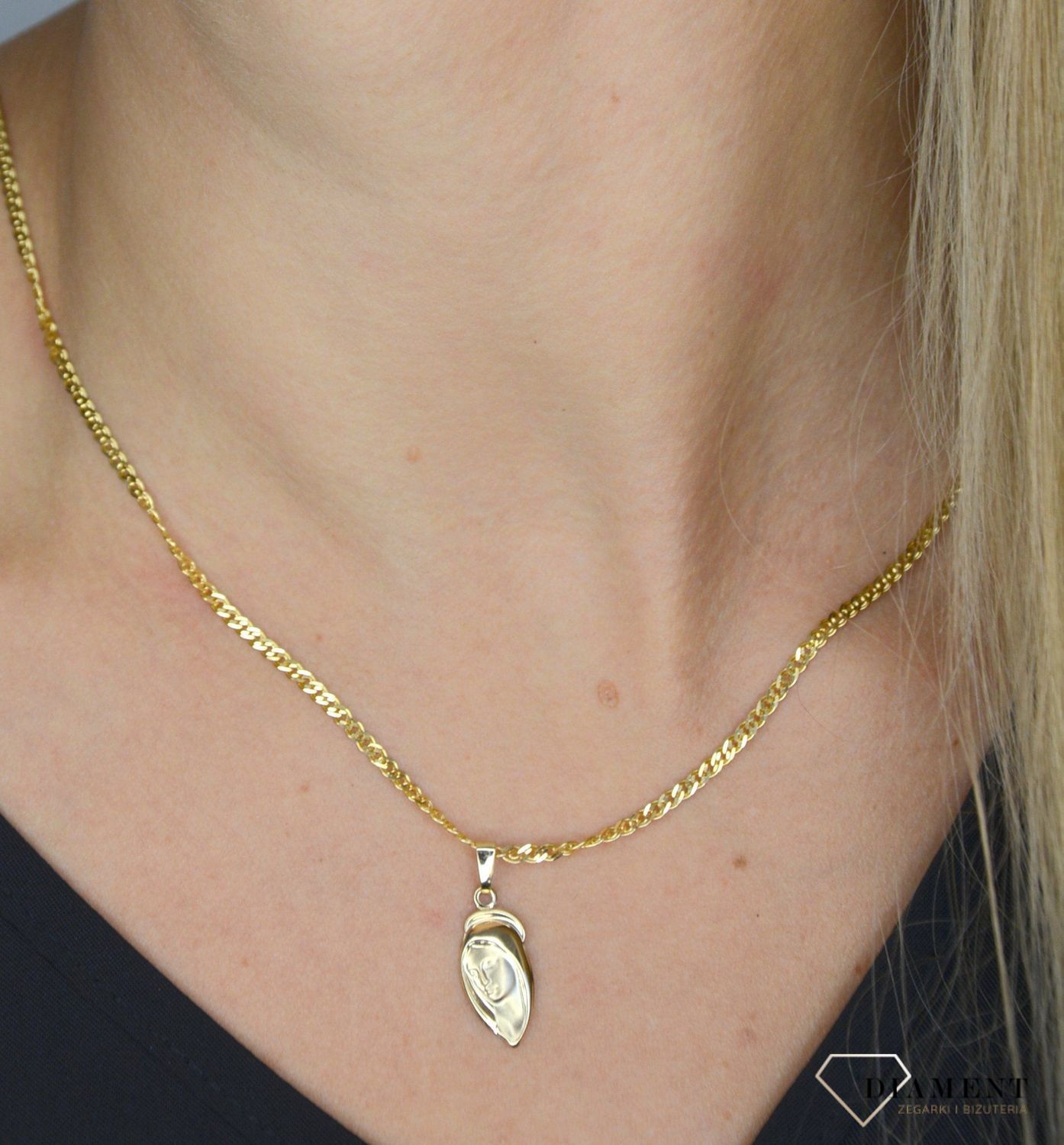 Złoty łańcuszek 585 Mona lisa 2,5 mm OUŁ000000-090 585 2,5mm ✅ Złoty łańcuszek został wykonany z najwyższej jakości złota próby 585 ✅.jpg